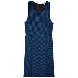 41 Hawthorn Jace Ponte Dot Sleeveless Fit & Flare Dress - Black/Blue - L